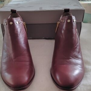Elegant Burgundy brown  Ankle Boots